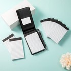 10 Pack Pocket Notepad Holder Set 3x5 Inch Mini Notebook With Pen