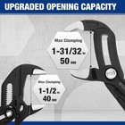 Workpro 2pc 7  Plier Wrench 10  Groove Joint Plier Quick Adjustment Wide Opening