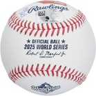 Roki Sasaki Dodgers Signed 2025 Mlb World Series Logo Baseball W inscs - Le 25
