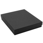100 Matte Black Cotton Filled Boxes Jewelry Gift Box 7-1 8  X 5-1 8  X 1 -1 8 