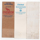 3 Vintage  United Airlines  Advertising Matchbook Covers  chevron Aviation 