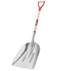 Heavy-duty Aluminum Snow Shovel For Driveway - Wide Grain Snow Removal Tool