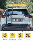 Powerty Rear Ladder For 2019-2024 2025 Toyota Rav4 2019-2024  Black 