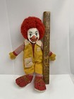 Vintage Ronald Mcdonald 15  Plush Doll Plastic Face Red Yarn Hair Made In Korea