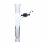 Abgil Borosilicate Glass Adapter Vacuum Flow-control With Ptfe Stopcock At Angle