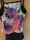 Nwt Leotard Baltogs Size S Child Tank Dance Gymnastics Black Front  Color Back