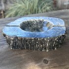Vintage Natural Stone Rock Ashtray Marble Granite Rough Edge 7 5 X 6 5