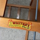 Vtg  Drop Down Side Wooden Baby Doll Crib bed W decals Whitney Bros  Co 