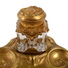 Antique Art Nouveau Brass Inkwell