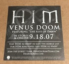 Him - Venus Doom Rare Promo Sticker  07