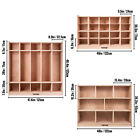 Classroom Storage Cabinet Preschool Wooden Cubby 20 Grids Organizer W  Casters
