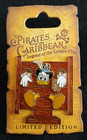 Dlr Pirates Of The Caribbean Golden Mickey Icon Donald Duck Pin   47669 new Card