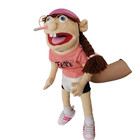 Jeffy Feebee Hand Puppet Plush Toy For Kids Interactive Doll Funny Puppet Gift