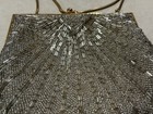 Pursuit Ltd  Silver Beaded Shell Shape Evening Bag Clutch Purse