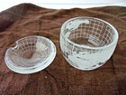 Vintage Nescafe Etched World Sugar Bowl With Lid Mint Condition