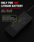 54 6v 3a Ac Adapter Charger For Super 73 Electric Bike 48v Lithium Battery