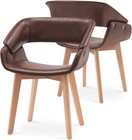 Ivinta Faux Leather Dining Room Chair Set Of 2 For Living Room  Restaurant