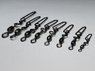 Coastlock Crane Fishing Snap Clip Swivel  100 Pcs  Size 2 0 To 6