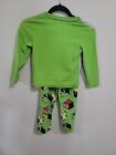 Minecraft Boys Green Freece Long Sleeve Pajama Size 6