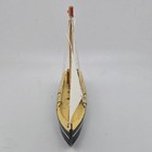 Outer Banks Nc Wooden Sailboat Skiff Model Ship Nautical Coastal Beach Decor 12 