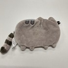 Gund Pusheen Cat Plush Coin Purse Stuffed Animal Grey 5  Pink Polka Dot Lining
