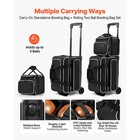 Uimoso 3-ball Bowling Roller Bag With Shoe Storage Compartment