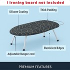 Folding Tabletop Ironing Board With Cotton Pad Cover Portable Mini Board For