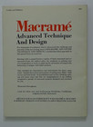 Macrame Advanced Technique   Design Rack  1972  143-page Book  028