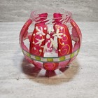 Hand Painted Christmas Ornamental Vase Candy Dish