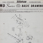 Tillotson Vintage Boat Motor Carburetor Md Series Parts Manual 1957 Fuel Straine