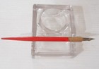 Antique Sencbusch  No 300 Ink Well   Pen Holder   Waterman s  Bottle   Dip Pen