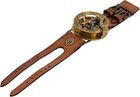 Vintage Directional Magnetic Sundial Clock Wrist Marine Compass Navigation Steam