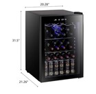 Klarnstein Wine Cooler With Glass Door Refrigerator For Home