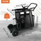 Vevor Welding Cart 2-tier 265 Lbs Welder Cart With 4 Drawers 360   Swivel Wheels