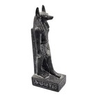 Black Anubis Standing Statue Egyptian Jackal God Of Afterlife Mythical Figure