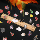 110pcs 55 Pairs Halloween Charms Gold Enamel Jewelry Pendants For Halloween Earr