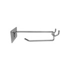 100 Pc Chrome 4  Pegboard Metal Plate Scanner Hooks Retail Store Display