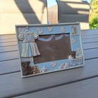7x5 Baby Picture Frame Resin Teddy Bear Nursery Decor Fits 4x6 Photo Kidcore