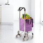 35l Urban Stair Climbing Cart Folding 8-wheels Grocery Shopping Handcart Trolley