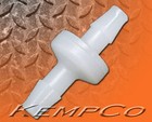 1 4  Hose-barb Inline Check Valve Kynar Viton Ozone Uv Resist Pool Spa