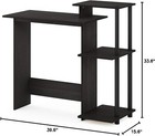 Computer Laptop Desk Table Home Office Drawer Shelves Writing Small Pc Storage