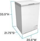 Avanti 3 5 Cu  Ft  Garage Ready Chest Freezer - White