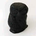 Vintage Owl Figurine Hand-carved Canadian Coal  
