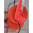 Vintage Style Red On Ear Headphones Lightweight Metal Headband 3 5mm Jack Retro