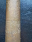 Ww2 1943 Us Navy Artirelly Shell Casing - Engraved Air Raid Scicilly Ita 7 11 43