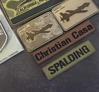 Custom Name Tapes - Laser Engraved   Cut - Hook   Loop Tactical Gear Patches