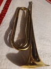 Regiment Brass Bugle With Loose Mouthpiece Used Slides Good Too Military Scout 