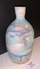 Studio Pottery Vase Handcrafted Stoneware Drip Glaze Artist Signed Vintage