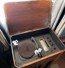 Local Pickup  Vintage Wards Airline Radio  Phonograph Console Radio Wood Cabinet