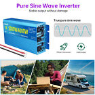 2000w 4000w Car Power Inverter Dc 12v Ac 110v Pure Sine Wave Solar Converter Lcd